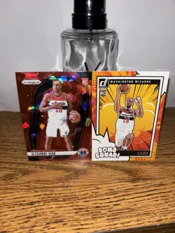 Alexandre Sarr Rookie Prizm Red Ice & Bomb Squad Wizards Basketball Lot - Image 1