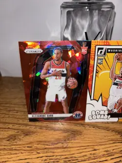 Alexandre Sarr Rookie Prizm Red Ice & Bomb Squad Wizards Basketball Lot - Image 2
