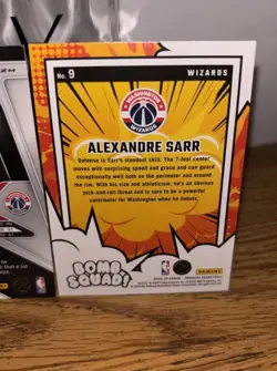 Alexandre Sarr Rookie Prizm Red Ice & Bomb Squad Wizards Basketball Lot - Image 5