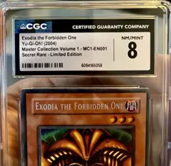 2004 Yugioh Promo Exodia the Forbidden One MC1-EN001 CGC NM/M 8 Secret RARE - Image 3