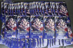 One Piece The Azure Sea’s Seven Op14 Sleeved Booster Pack 50 Packs New Sealed - Image 1