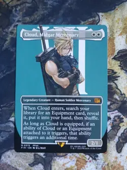 Final Fantasy MTG Cloud, Midgar Mercenary, Borderless - Image 1
