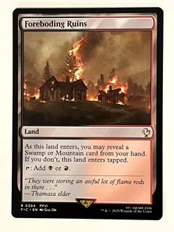 Foreboding Ruins Commander: Final Fantasy Non-Foil Regular MTG - Image 1