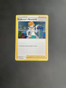Pokemon TCG Sword & Shield Professors Research 060/072 Cosmos Holo Exclusive - Image 1