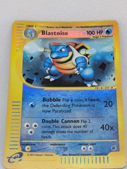 Blastoise 036/165 Expedition Base Set Reverse Holo Rare Pokemon TCG Nintendo LP - Image 3