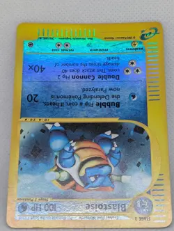 Blastoise 036/165 Expedition Base Set Reverse Holo Rare Pokemon TCG Nintendo LP - Image 4