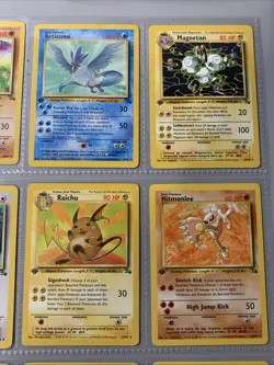 Pokemon TCG 1st Edition Fossil Set Non Holo Rare Binder Page Lot - WOTC VTG 1999 - Image 3