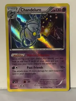 Chandelure Holo 50/114 XY - Steam Siege NM Pokemon Fast Ship - Image 1