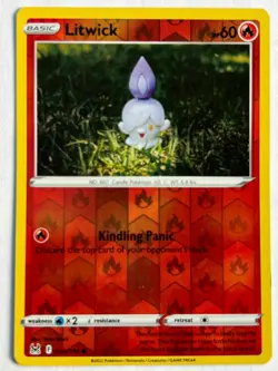 Litwick Reverse Holo 024/196 SWSH11: Lost Origin NM Pokemon Fast Ship - Image 1