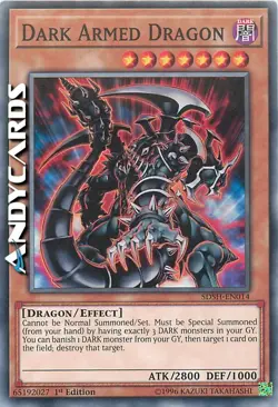 DARK ARMED DRAGON (Drago Armato Oscuro) • Comune • SDSH EN014 YUGIOH! - Image 1