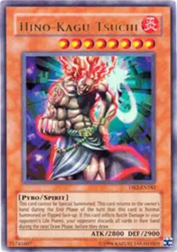 Yugioh! LP Hino-Kagu-Tsuchi - DB2-EN182 - Ultra Rare - Unlimited Edition Lightly - Image 1