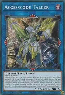 Yugioh! LP Accesscode Talker - ETCO-EN046 - Secret Rare - 1st Edition Lightly Pl - Image 1