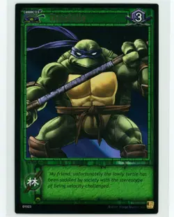 2004 Donatello Ultra Rare Holo Foil 1st Edition Donnie TMNT Unleashed TCG - Image 1