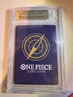 Bandai 2023 Wings of the Captain Roronoa Zoro OP06-118 SEC Foil Beckett 9.5 - Image 2