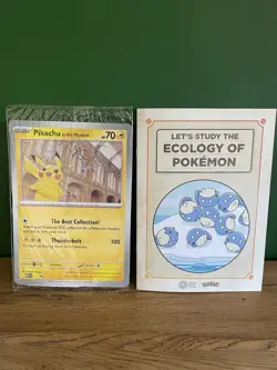 Natural History Museum X Pokemon Pikachu Promo Card & Booklet Sealed - Image 1