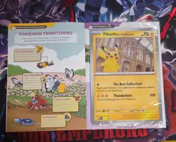 Pikachu At The Museum Pokemon TCG JUMBO Card Promo Sealed And Booklet - Image 1