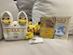 Pokemon x Natural History Museum Pikachu Jumbo Card, Plush and Ecology Booklet - Image 1