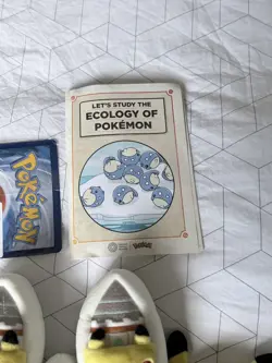 Pokemon X Natural History Museum Pikachu Jumbo Card, Plush & Ecology Booklet ✅ - Image 2