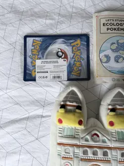 Pokemon X Natural History Museum Pikachu Jumbo Card, Plush & Ecology Booklet ✅ - Image 4