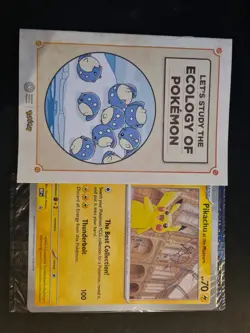 Pokemon Natural History Museum Pikachu Promo Card Sealed with Pokeology Booklet! - Image 3
