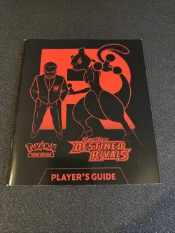 Pokemon TCG Destined Rivals Player's Guide Elite Trainer Box ETB booklet Card - Image 1
