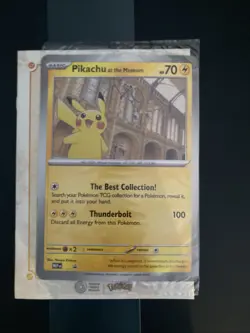 Pokemon Pikachu At The Museum Promo Card Sealed With Booklet - Image 1
