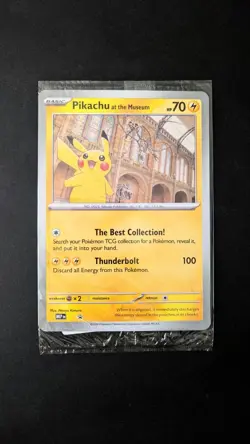 Pokemon x Natural History Museum Pikachu Jumbo Promo Card & Booklet 2026 NHM - Image 2