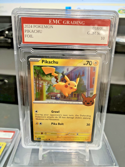 PIKACHU 2024 Holo #018/091 Pokemon Card GRADED 10 TCG CCG - Image 1