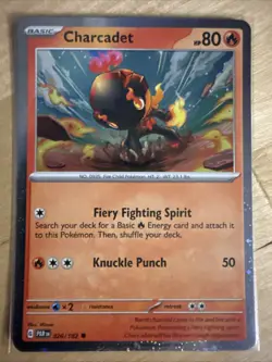 Charcadet 026/182 Basic Cosmo Holo Promo Paradox Rift Pokemon TCG Card - Image 1