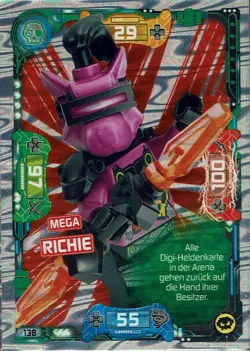 Lego ninjago Series 5 TCG Trading Cards Card No. 138 Mega Richie - Image 1
