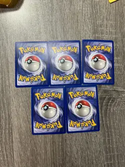 POKEMON CARDS LOT OF 5 CARDS THE FIRST MOVIE PROMO WITH WB STAMP - Image 2