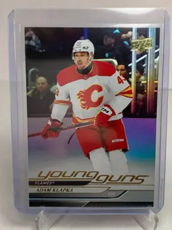 2024-25 Upper Deck Young Guns Silver Foil Adam Klapka #460 Rookie RC - Image 1