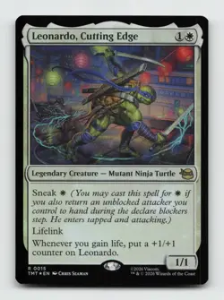Leonardo, Cutting Edge R Teenage Mutant Ninja Turtles 15 NMFoil - Image 1