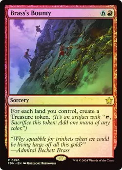 Brass's Bounty (0190) - Foundations - Rare (Foil) - Image 1