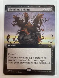 MTG - Bloodline Bidding (Extended Art) - Lorwyn Eclipsed #359 Rare - Image 1