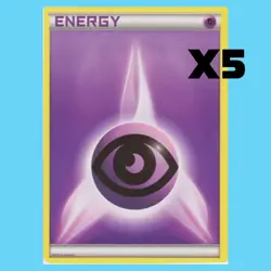 5x Psychic Energy Pokemon Cards - 2013 Black & White Rare Theme Deck Exclusives - Image 1