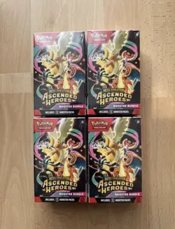 🔥 4x Pokemon TCG: Mega Evolution-Ascended Heroes Booster Bundle (6 Packs) 🚚💨 - Image 1
