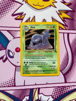 Pokemon TCG - Muk 13/62 - Fossil - Holo Rare - WOTC - Vintage - PLAYED - Image 1