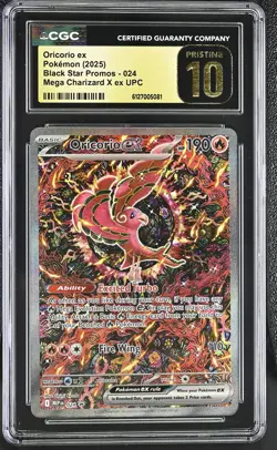 Oricorio ex 2025 Pokemon Black Star Promos CGC Pristine 10 #024 - Image 1