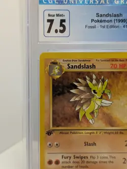 Pokemon TCG - Sandslash Fossil 41/62 1st Edition CGC 7.5 - Image 5