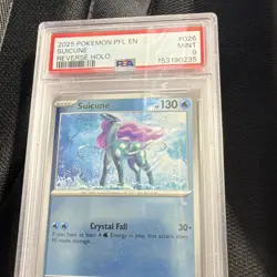 2025 Pokemon PFL EN Suicune #026/094 Phantasmal Flames Reverse Holo Rare PSA 9 - Image 3