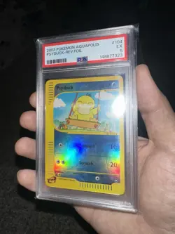 Pokemon Psyduck Aquapolis 104/147 Reverse Holo PSA 5 Freshly Graded - Image 3