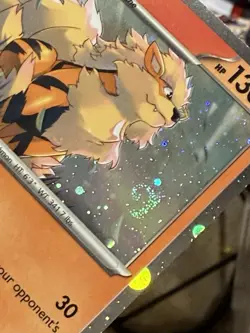 Arcanine *SWIRL* #011 (Black Star Promo) SVP [COSMOS HOLO] Pokemon NM - Image 1