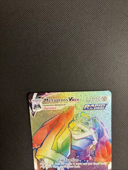 Metagross VMAX 208/198 Rainbow Rare | Chilling Reign Pokemon NM Pack Fresh! - Image 4