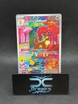 Pokemon TCG Sawsbuck Temporal Forces Illustration Rare 166/162 NM - Image 1