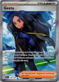 Geeta Ultra Rare SV03: Obsidian Flames 218/197 NM - Image 1