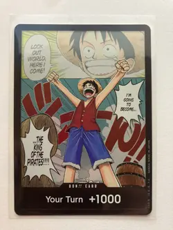 Luffy - Manga Alt Art - Don +1000 Card - Romance Dawn - One Piece TCG - Image 1