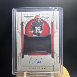 Cedric Tillman 2023 Panini National Treasures RPA Browns #159 99/99 Bookend - Image 1