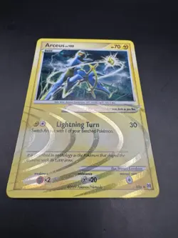 2009 Arceus AR6 Electric Holo Rare Platinum Promo Pokemon Card - Image 1