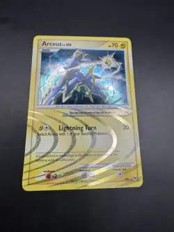 2009 Arceus AR6 Electric Holo Rare Platinum Promo Pokemon Card - Image 2